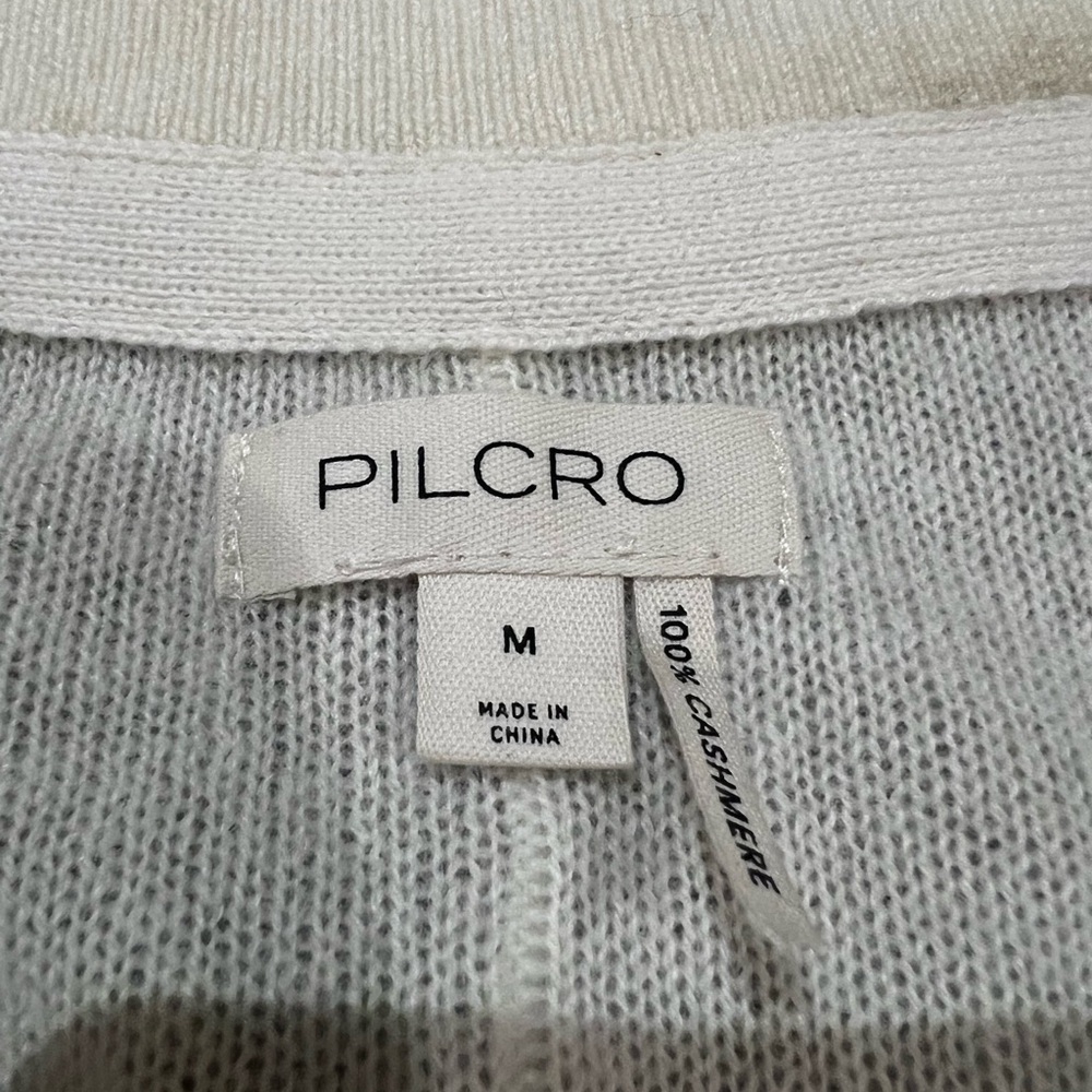 Patterned 100% Cashmere Button-Up Shirt - Picture 3 of 3